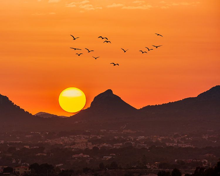 Sunset on the Costa Blanca by Jellie van Althuis