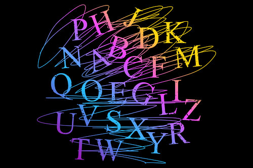 Modern Colorful Letter Art
