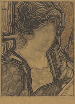 Reijer Stolk - Cello spelende vrouw (1906) van Peter Balan
