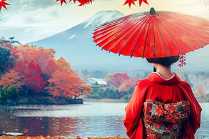 malerische japanische Frau Asien