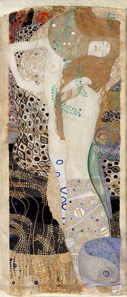 Freunde (Wasserhosen), Gustav Klimt von Meisterhafte Meister