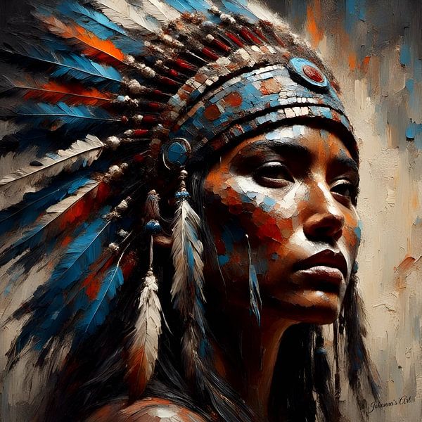 Native American Heritage 1 by Johannas Art Creations