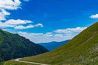 puny cyclist climbing the mighty mountains of Fagaras by Jan Van Bizar thumbnail