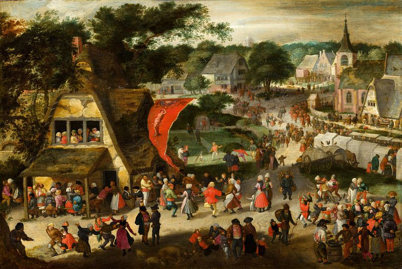 Eerlijk op St Sebastian's Day, Jacob Savery the Elder... van Meesterlijcke Meesters