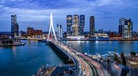 Skyline Rotterdam by Night  - Rotterdams Finest !  Kleur van Sylvester Lobé thumbnail