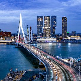 Skyline Rotterdam by Night - Le meilleur de Rotterdam !  Couleur sur Sylvester Lobé