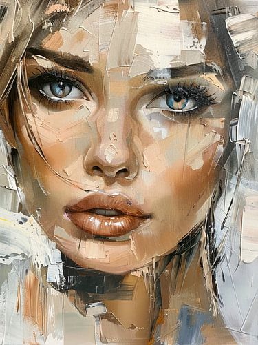 Portrait abstrait moderne