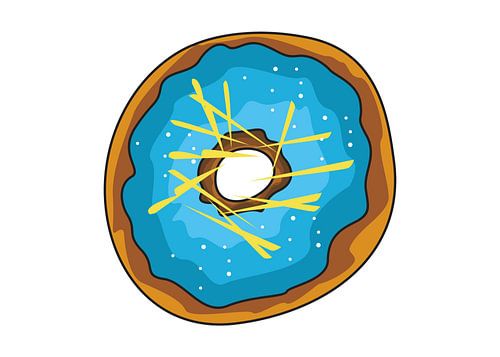 Donut Blauw