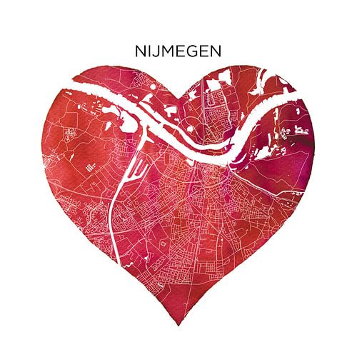 Nijmegen | City map as Wall circle