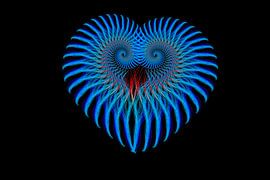 Blauw Hart van Margit Kluthke