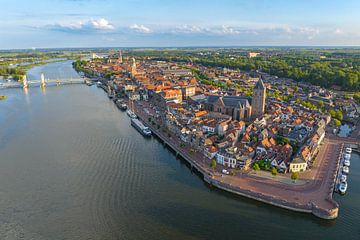 Kampen van boven tijdens een zomerse zonsondergang van Sjoerd van der Wal Fotografie