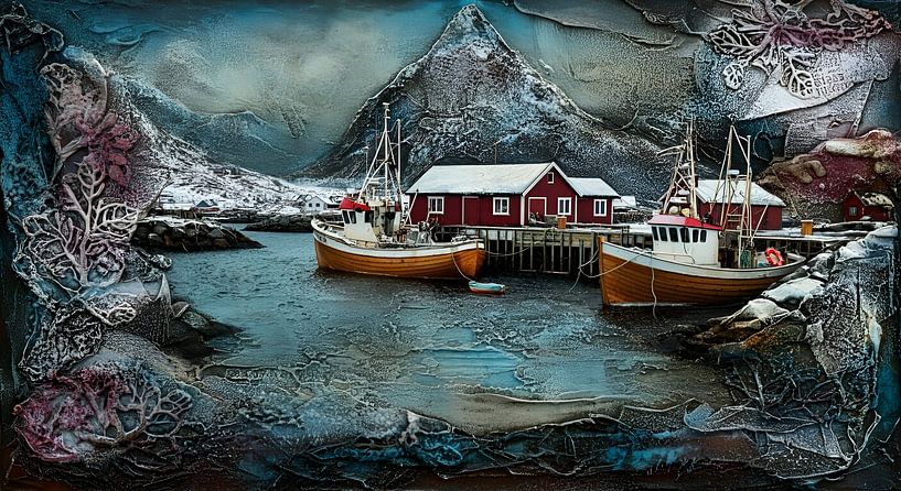 Lofoten Fischerdorf von Nick Wendt