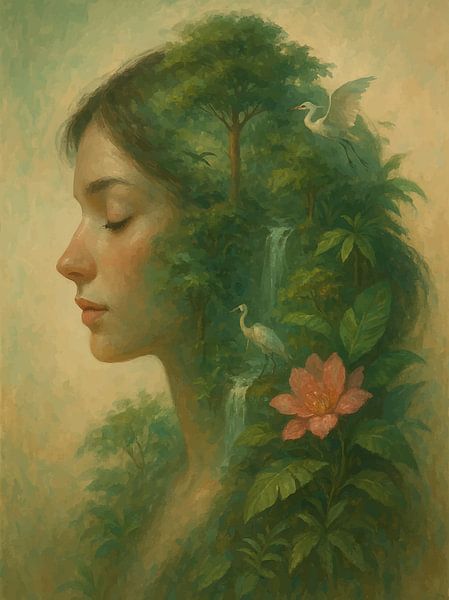 Botanic Dreamscape - Die Natur in ihr von coretan tangan