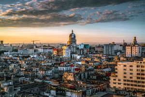 Skyline Havana, Cuba van Harmen van der Vaart