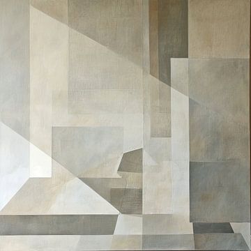 Taupe Abstracte Vormen van De Mooiste Kunst