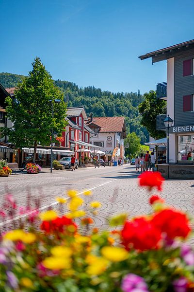 Oberstaufen in summer with beautiful flowers by Leo Schindzielorz