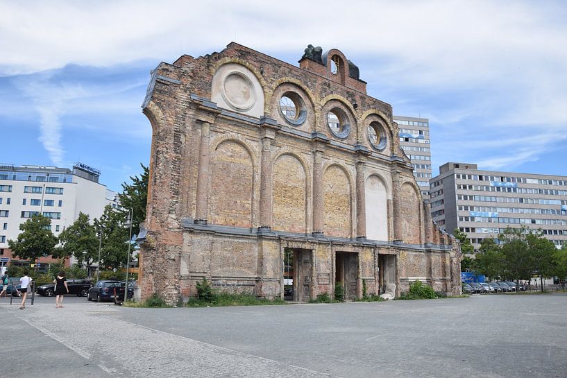 Fassade des ehemaligen Berliner Anhalter Bahnhofs von Jeroen Franssen