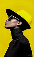 Yellow - Portrait Pop Art by Neural Artistry