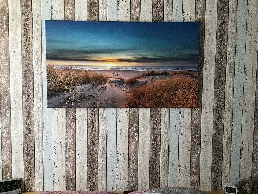 Paal 17 Texel sunset by Richard Heerschap Fotografie