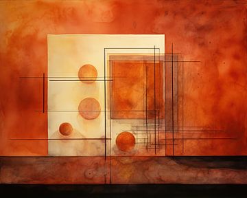 Kleurrijk abstracte kunst 31919 van Abstract Schilderij