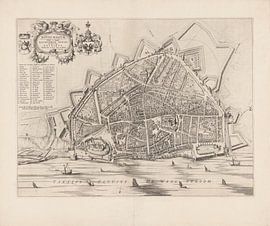 Map of Nijmegen from 1652
