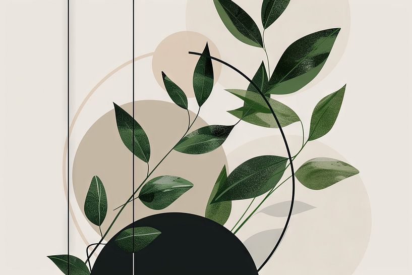 Botanical geometry by Poster Art Shop