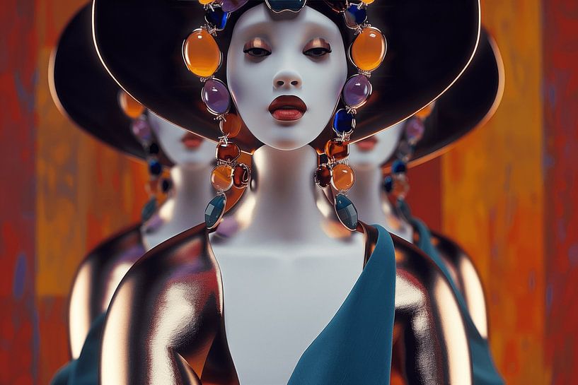 Fashionista with jewellery by Ton Kuijpers