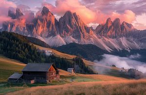Morgennebel auf der Alm