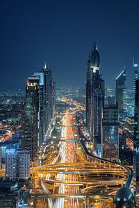 Dubai Sheikh Zayed Road van Stefan Schäfer