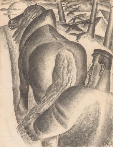 Leo Gestel, Boer met ploeg, 1927