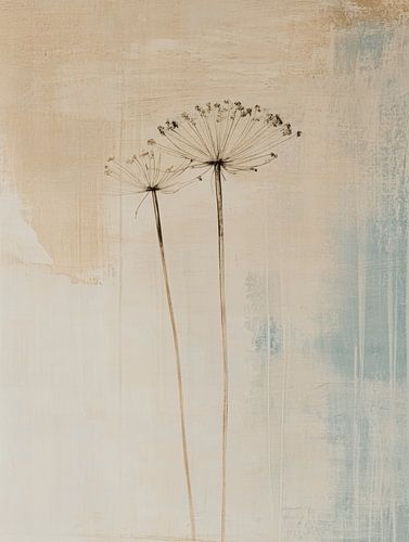 Schermbloemen in pastelkleuren