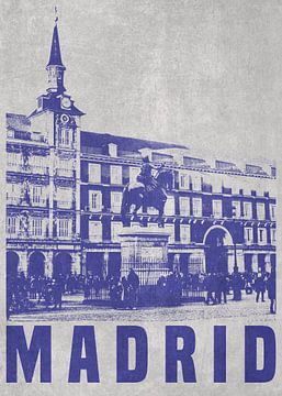 Plaza Mayor in Madrid by DEN Vector