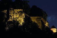 La forteresse Königstein de nuit