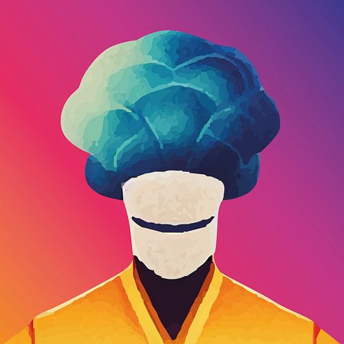 Futuristische Geschichte (abstrakte Illustration)