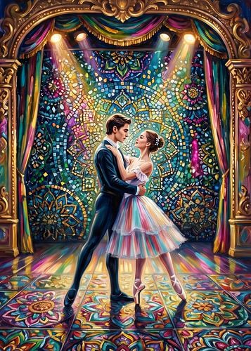 Un couple de danseurs de ballet