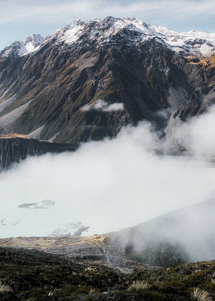 Nieuw Zeeland Berg In De Wolken van fromkevin