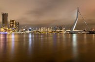 Erasmusbrug Rotterdam verlicht van Cindy van der Sluijs thumbnail