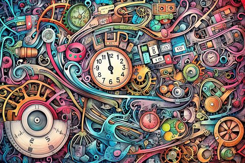 Gemälde Die Serenade der Synapsen