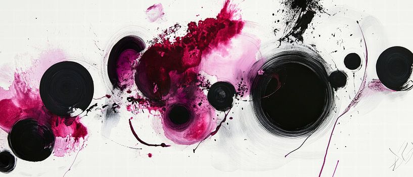 Abstrakte Farbexplosion – Dynamisch von Poster Art Shop