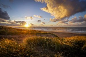 Zonsondergang Strand en Duin van Dirk van Egmond