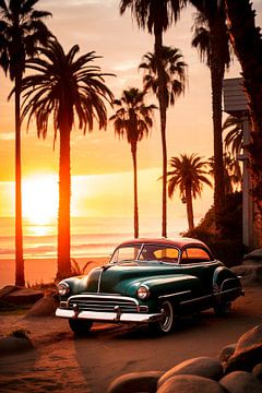 Vintage zonsondergang van Philippe HUGONNARD