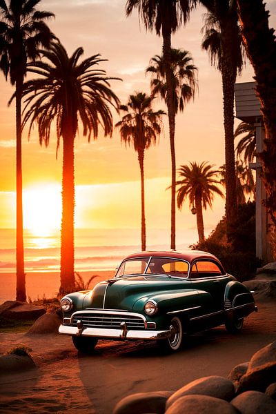 Coucher de soleil vintage par Philippe HUGONNARD