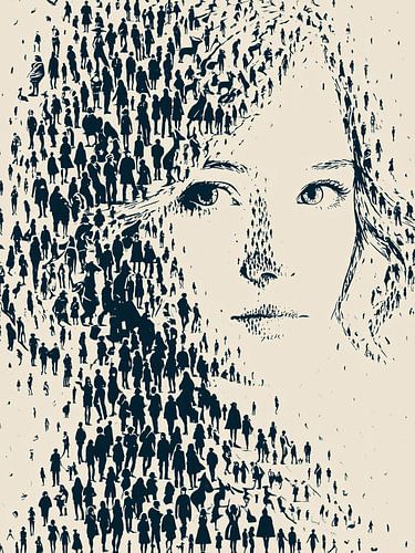 Le visage de la foule