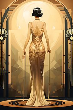 Flapper Chic in gold