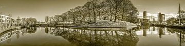 Panorama stadsgracht Leeuwarden von Harrie Muis