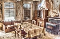 Verlaten huis in België van Elly Damen thumbnail