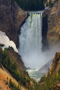 Chutes inférieures sur la rivière Yellowstone, Wyoming, USA sur Henk Meijer Photography