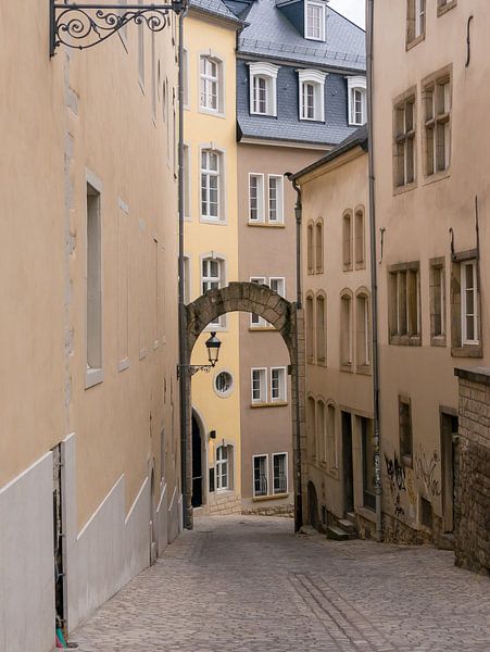 Gemütliche Gasse in Luxemburg-Stadt von Moniek van Rijbroek