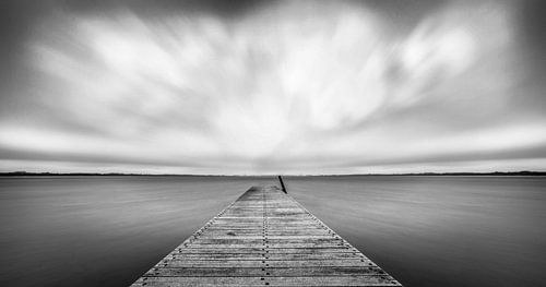 Monochrome landscape.