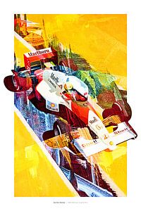 Ayrton Senna Monaco 1990 von Nylz Race Art